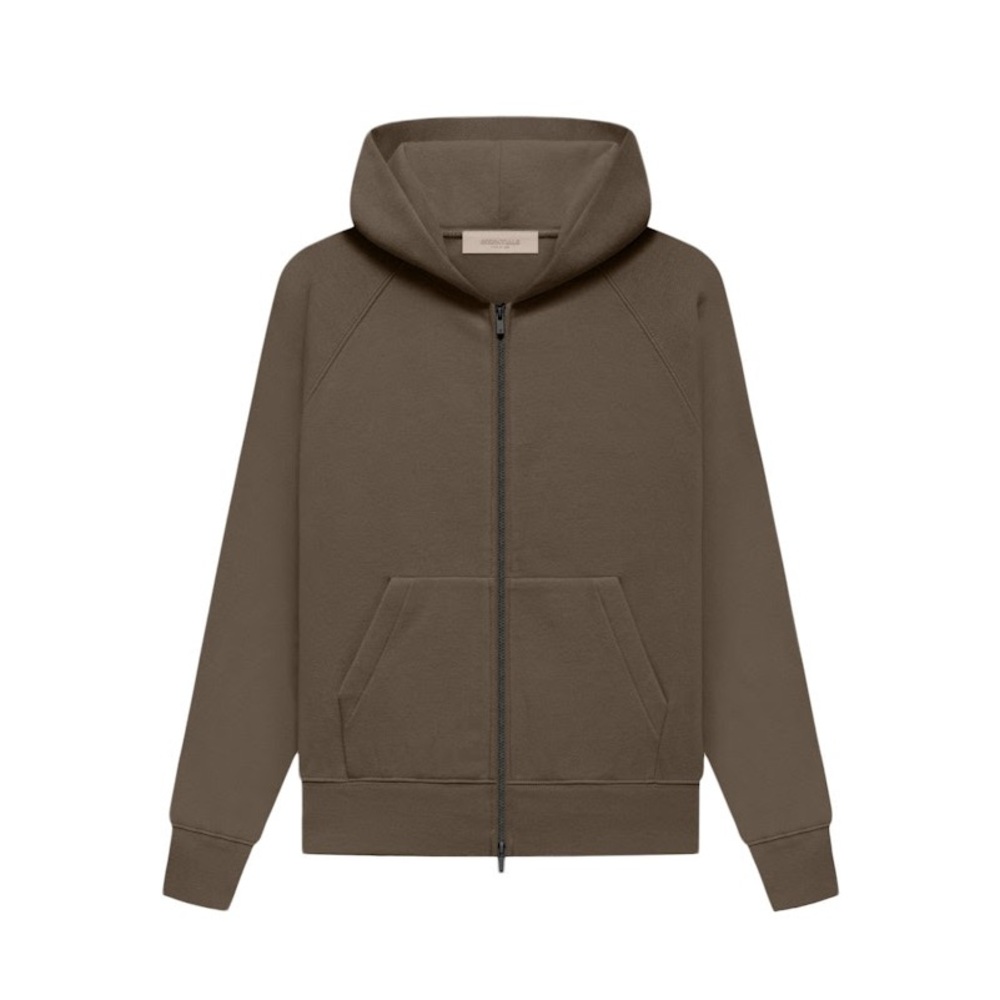 NWT Fear of God Essentials Kid’s Fullzip Hoodie (Wood)